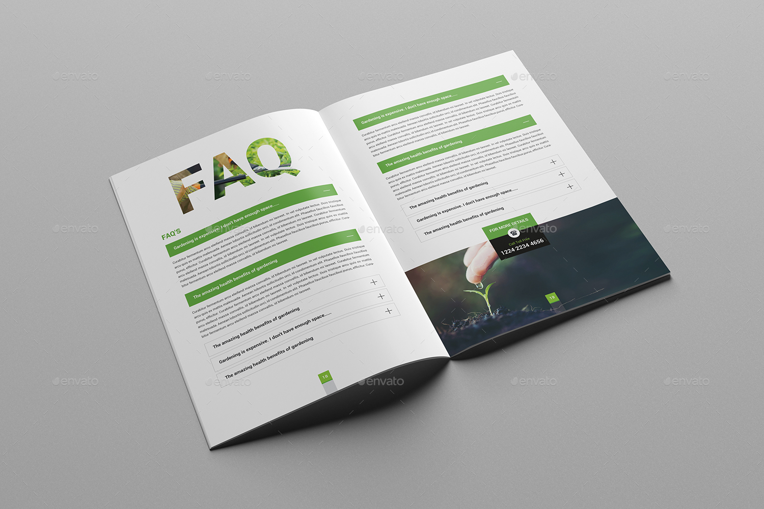 Garden Brochure Template 24 Page by generousart GraphicRiver